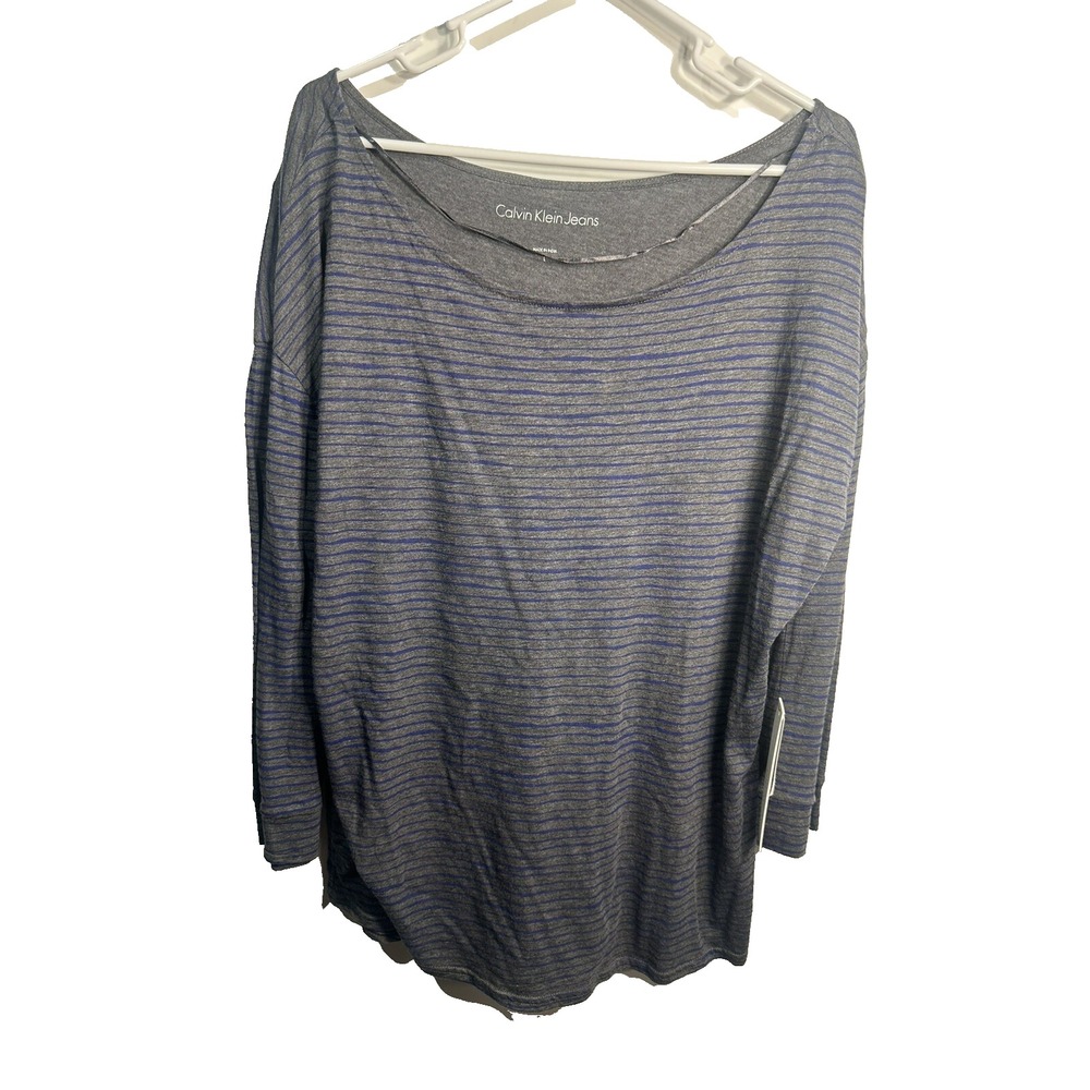 calvin klein jeans womens long sleeve‎ shirt size large